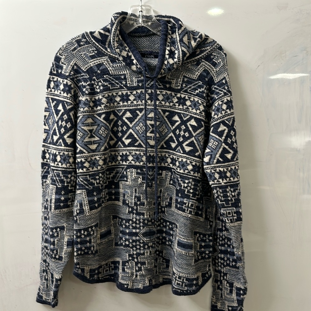 Women’s Chaps Blue/Cream Cotton Sweater
